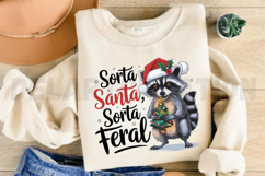 Sorta Santa Sorta Feral Sublimation PNG Product Image 4