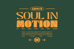 Soul in Motion Urban Typography T-shirt Design Product Image 1