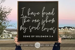 I Have Found The One Whom My Soul Loves svg Romantic svg Product Image 1