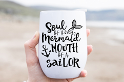 Sassy Mermaid and Sailor Quote SVG - Beach Design