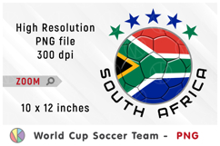 South Africa National Team Soccer Ball. World Cup 2026 Product Image 1