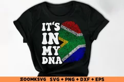 It's in my DNA South Africa Flag Fingerprint Sublimation Product Image 2