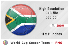 South Africa National Team Soccer Ball. World Cup 2026 Product Image 1