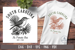 South carolina svg Vintage United states design