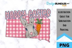 Sublimation Happy Easter State - South Dakota - Rabbit Product Image 1