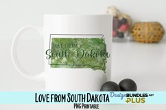 Love from South Dakota Sublimation PNG Product Image 1