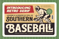 Southern Baseball - Retro Athletic Serif Display Product Image 1