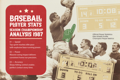 Southern Baseball - Retro Athletic Serif Display Product Image 13