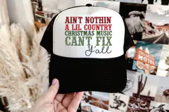 Ain't Nothin' A Lil' Country Christmas Music SVG Product Image 5