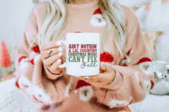 Ain't Nothin' A Lil' Country Christmas Music SVG Product Image 2