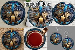 Owl Wind Spinner, Owl Round Design, Southwestern Owl, d12 Product Image 3
