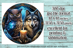 Owl Wind Spinner, Owl Round Design, Southwestern Owl, d5 Product Image 2