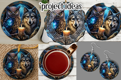 Owl Wind Spinner, Owl Round Design, Southwestern Owl, d5 Product Image 3