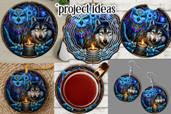 Owl Wind Spinner, Owl Round Design, Southwestern Owl, d7 Product Image 3
