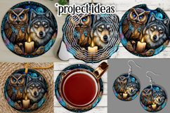 Owl Wind Spinner, Owl Round Design, Southwestern Owl, d9 Product Image 3