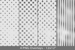 Silver foil seamless pattern overlay, PNG Product Image 1