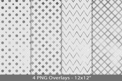 Silver foil seamless pattern overlay, PNG Product Image 1