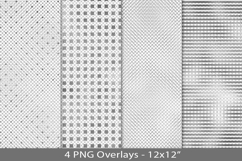 Silver foil seamless pattern overlay, PNG Product Image 1