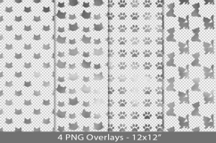 Silver foil seamless pattern overlay, PNG Product Image 1