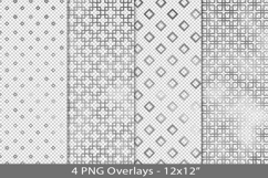 Silver foil seamless pattern overlay, PNG Product Image 1