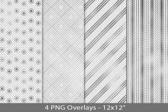 Silver foil seamless pattern overlay, PNG Product Image 1
