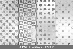 Silver foil seamless pattern overlay, PNG Product Image 1