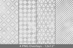 Silver foil seamless pattern overlay, PNG Product Image 1
