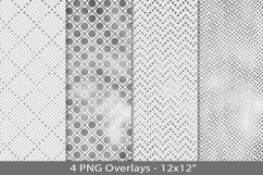 Silver foil seamless pattern overlay, PNG Product Image 1