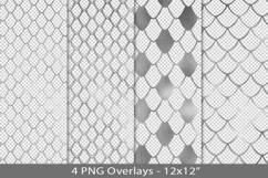 Silver foil seamless pattern overlay, PNG Product Image 1