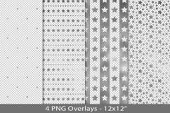 Silver foil seamless pattern overlay, PNG Product Image 1