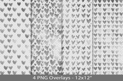 Silver foil seamless pattern overlay, PNG Product Image 1