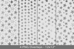Silver foil seamless pattern overlay, PNG Product Image 1