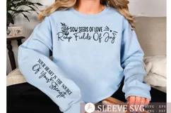 Sow seeds of love reap fields of joy Sleeve SVG Product Image 2