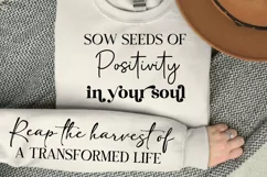 Sow Seeds Of Positivity In Your Soul SVG, Sleeve SVG Design Product Image 1