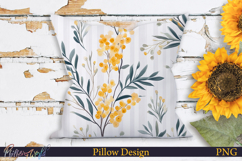 Pillow Design | Floral Stripes | Mimosa Product Image 1