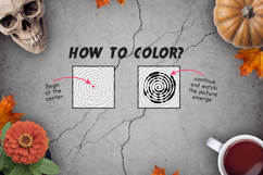 Spiroglyphics Halloween Coloring Pages for Adults Product Image 2