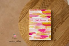Brush strokes Seamless File, hot pink gold, paint stroke 050 Product Image 8