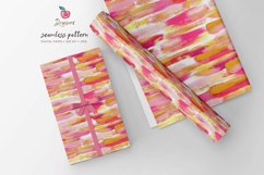 Brush strokes Seamless File, hot pink gold, paint stroke 050 Product Image 6