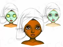 Spa Girls Clipart Self Care Pampering Beauty Sublimation Product Image 2