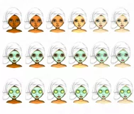 Spa Girls Clipart Self Care Pampering Beauty Sublimation Product Image 3