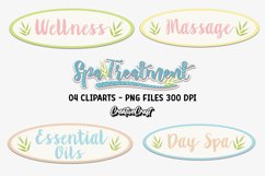 Spa Salon Clip Art, beauty salon clipart, spa illustration Product Image 1