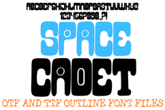 Space Cadet Alphabet Font Lettering ABC Sci-Fi Tech OTF TTF Type by Squeeb Creative