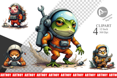 Space Chaos Critter Clipart Product Image 1