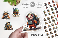 Space Chaos Critter Sticker Product Image 1