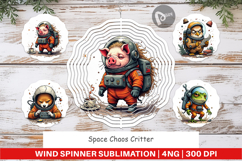 Wind Spinner Space Chaos Critter Product Image 1