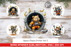 Wind Spinner Space Chaos Critter Product Image 1