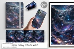 Digital Paper Space Galaxy Infinite Product Image 1
