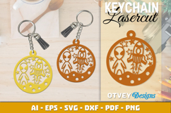 Space Keychain Lasercut | Keychain Design Lasercut Product Image 2