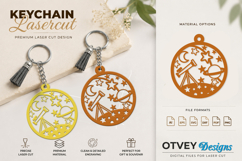 Space Keychain Lasercut | Keychain Design Lasercut Product Image 1