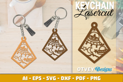 Space Keychain Lasercut | Keychain Design Lasercut Product Image 2